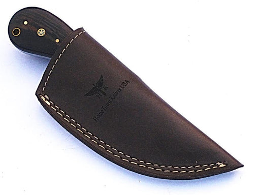 HTS - 11 custom handmade Damascus Skinner Knife / WENGE wood handle / Great quality - HomeTown Knives