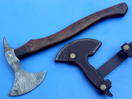 HTK 68 -  Damascus Knife custom handmade tomahawk Axe - Beaf Chopper - HomeTown Knives