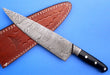 HT-62 (HTK-225) Damascus CHEF Knife / Kitchen/ Handmade / Custom / Forged / Micarta / Hand File Spine / Fighting - HomeTown Knives
