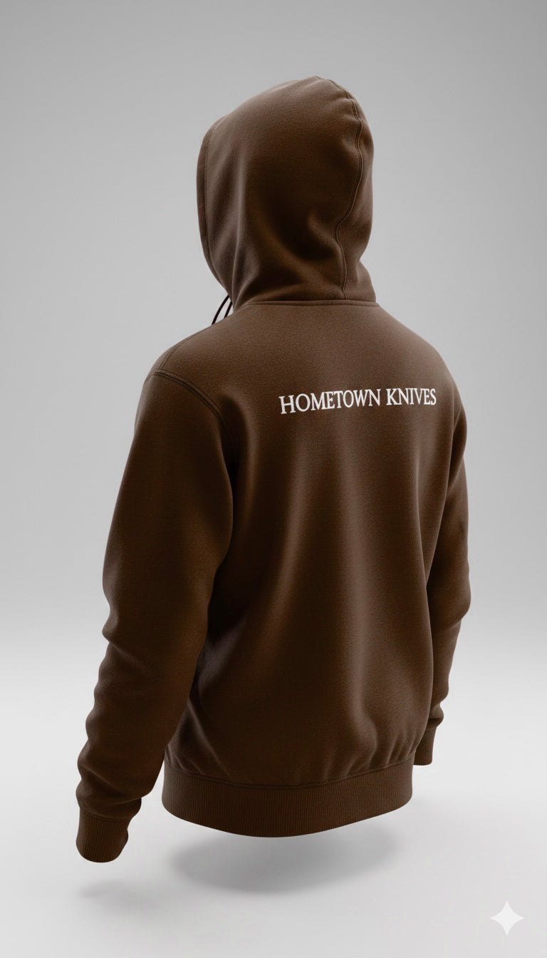 Dark Brown HTK Sweatshirt - HomeTown Knives