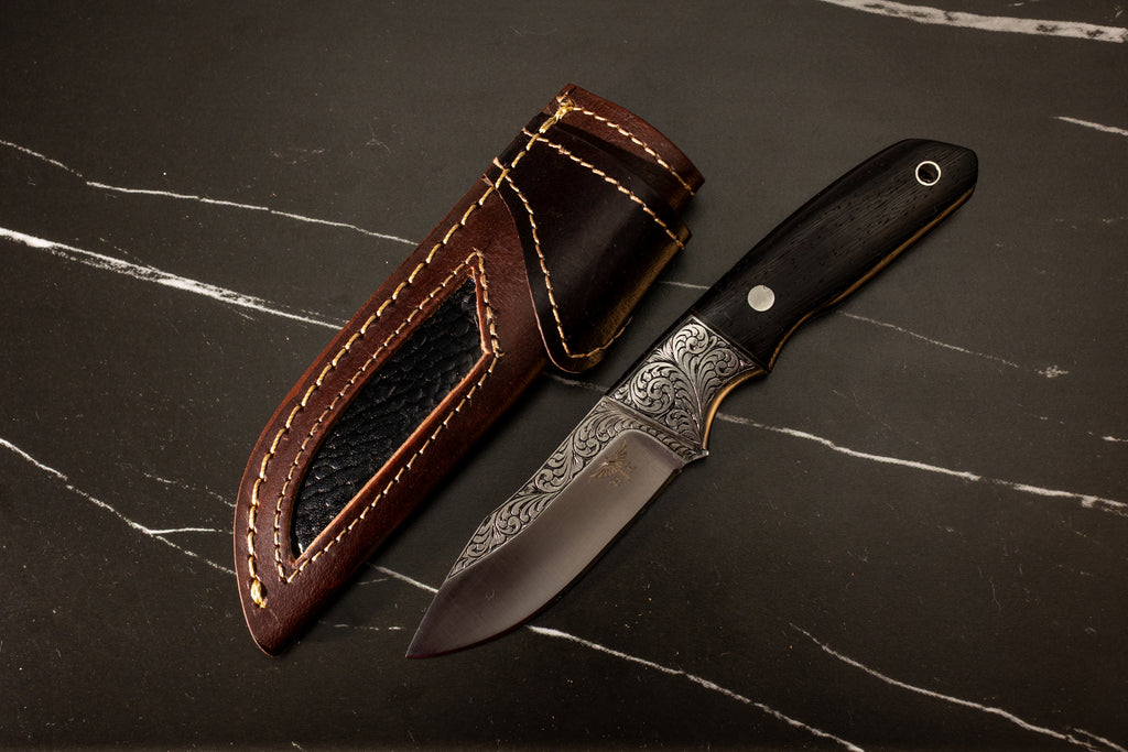 HTk18 - WE4 - Engraved 440C Knife