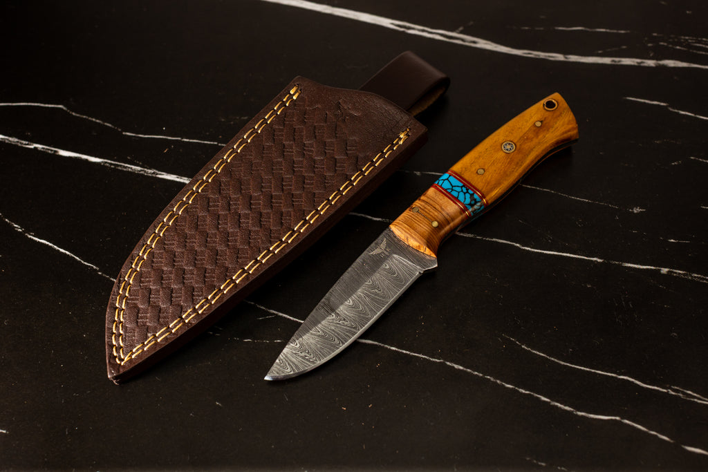 HTK19 - WNT4 - Olive Wood Drop Point