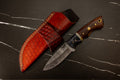 HTK31 - W3.5 - Two Tone Rosewood Drop Point - HomeTown Knives
