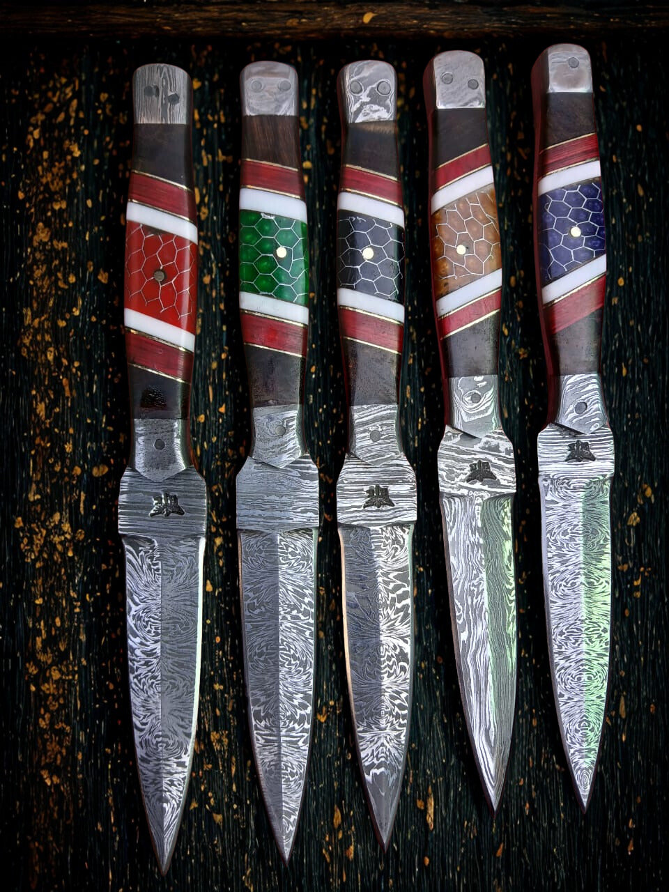 Fire Damascus Dagger