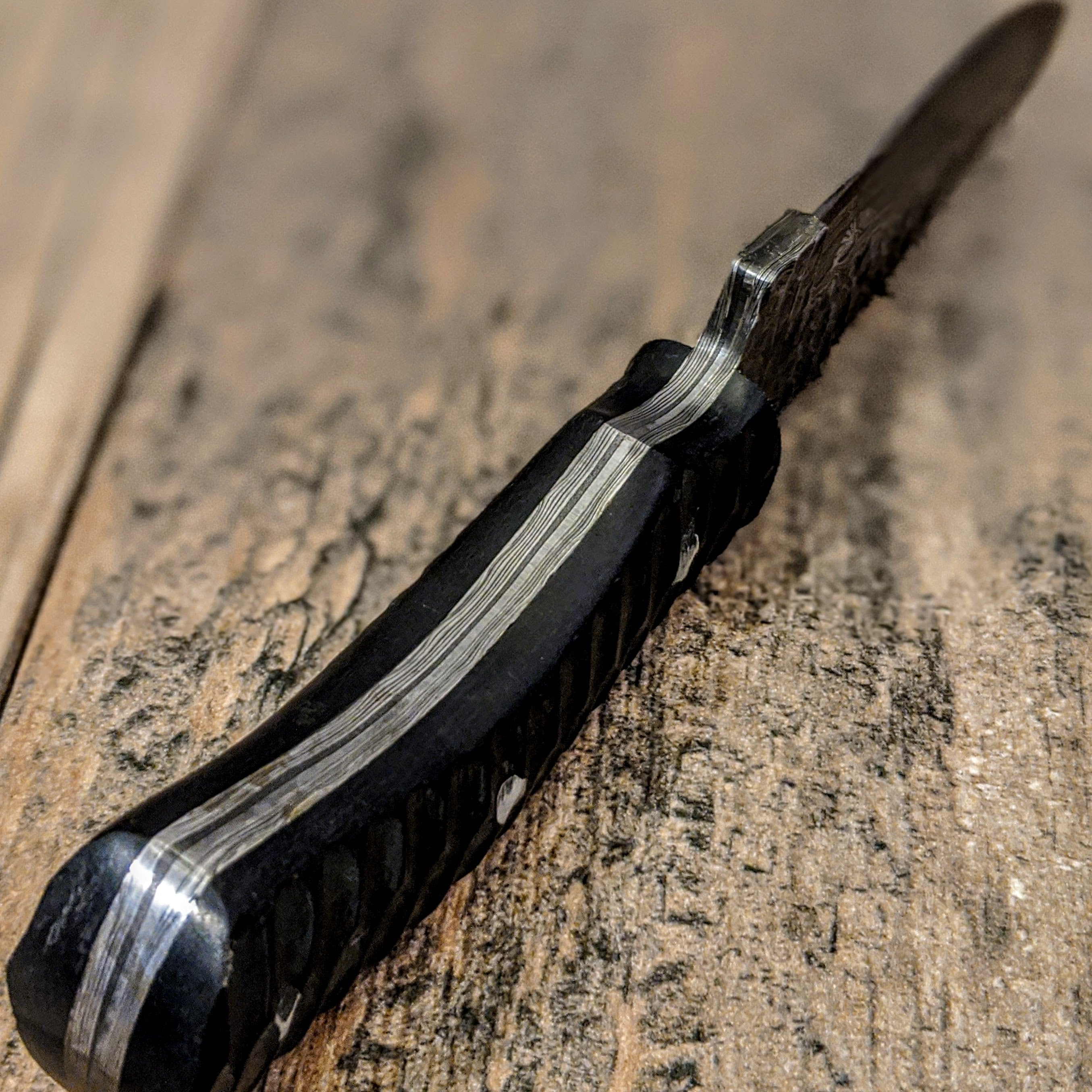 HTB-18 // Skinner // Grip Grinds on Micarta Handle // EDC // Hunt // All purpose