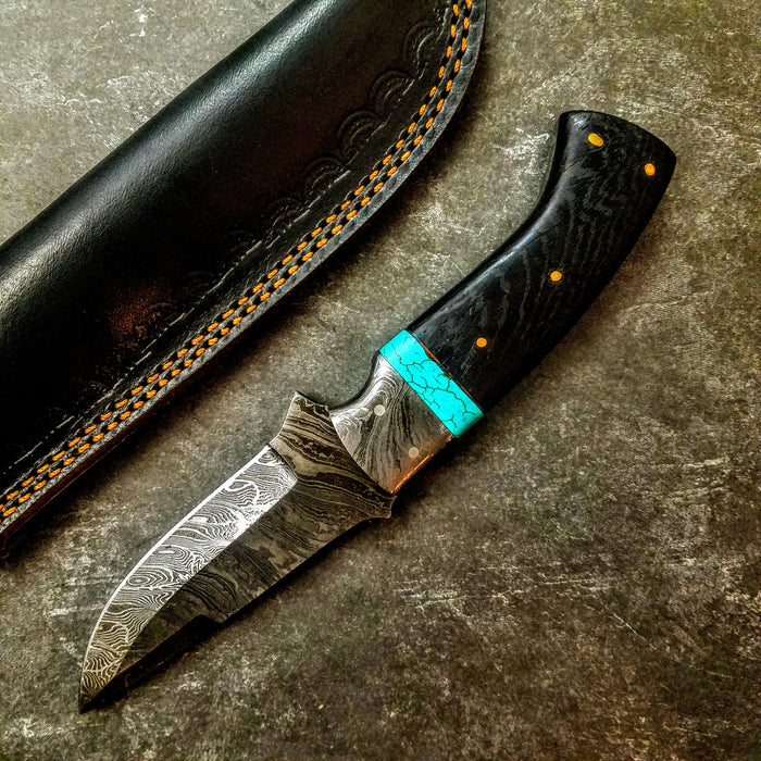 HTS-422 Wenge Turquoise Skinner - HomeTown Knives