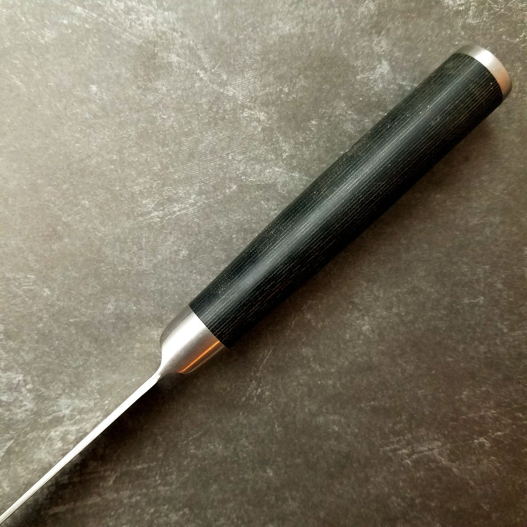 HTC-5 Stainless Damascus 8" Chef Steak Knife, 3.5" Blade 4.5" Handle - HomeTown Knives