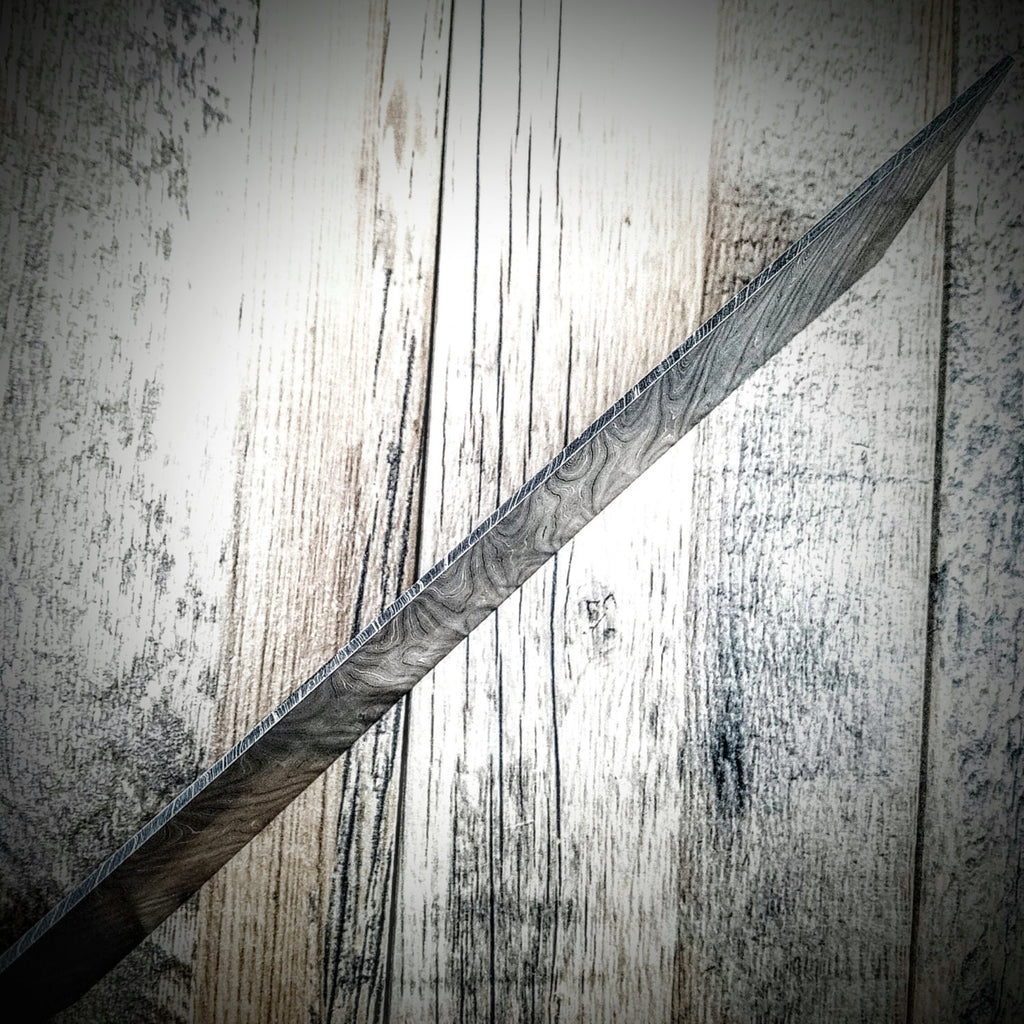 HTS-6 Thin Twist Damascus  Billet / 4" x .11" x 12" / Great quality / Twist Pattern - HomeTown Knives