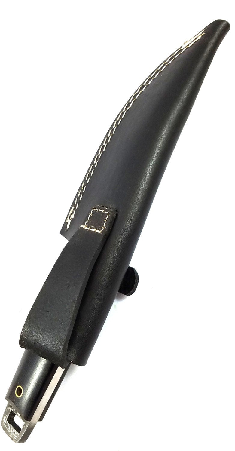 HTN-12 Damascus Tanto Knife / Tanto / Tactical / Handmade / Custom / Forged / Bull Horn / Full tang / Micarta / Navy / Army / USA - HomeTown Knives