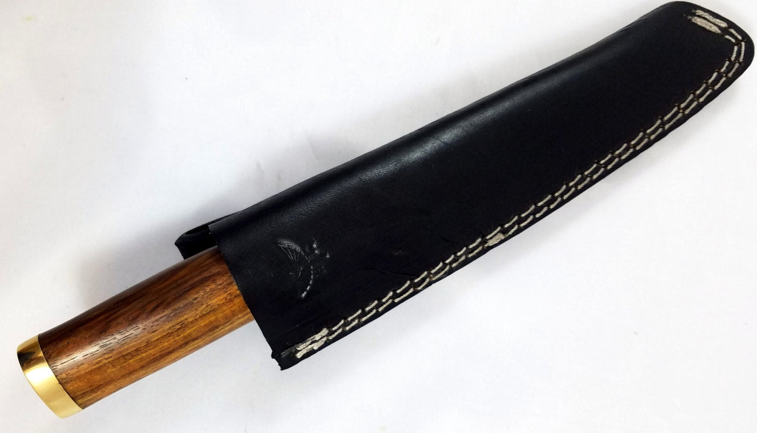 HTN-11 Damascus Sanmai Rev Tanto Knife / Reverse Tanto / Handmade / Tactical / Forged / Walnut / Full tang / Navy / Army / USA - HomeTown Knives