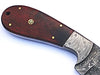HTS-52 custom handmade Damascus Skinner Knife / Rose Wood Handle /Twist Pattern / Camping / Hunting / Field / Skinning Knife / Hand Made - HomeTown Knives