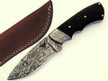 HTS-95Damascus Utility Knife/ Twist Pattern/ Skinner / Hunting / Camping / Hand Made / WENGE Handle / Drop point