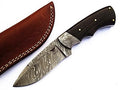 HTS-98 / Damascus Utility Knife/ Twist Pattern/ Skinner / Hunting / Camping / Hand Made / WENGE Handle / Drop point