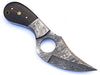 HTS - 11 custom handmade Damascus Skinner Knife / WENGE wood handle / Great quality - HomeTown Knives