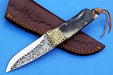 HTK - 281   Knife/ Skinner / Hunting / Camping / Hand Made / Custom / Ram Horn  Handle / 1095 Steel - HomeTown Knives