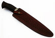 HTS-508  Damascus Knife custom handmade Bowie / WENGE Hardwood Handle / Damascus Fittings - HomeTown Knives