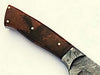 HTS-76 Damascus Utility Knife/ Skinner / Hunting / Camping / Hand Made / Custom / EXOTIC HIMALAYAN Wood Handle / - HomeTown Knives