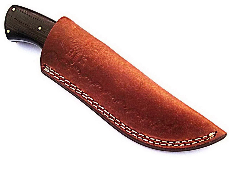 HTS-98 / Damascus Utility Knife/ Twist Pattern/ Skinner / Hunting / Camping / Hand Made / WENGE Handle / Drop point