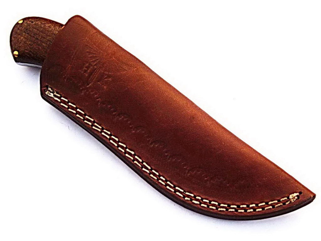 HTS-108 Damascus Utility Knife/ Twist Pattern/ Skinner / Hunting / Camping / Hand Made / Custom / Beautiful Shaded Micarta Handle /