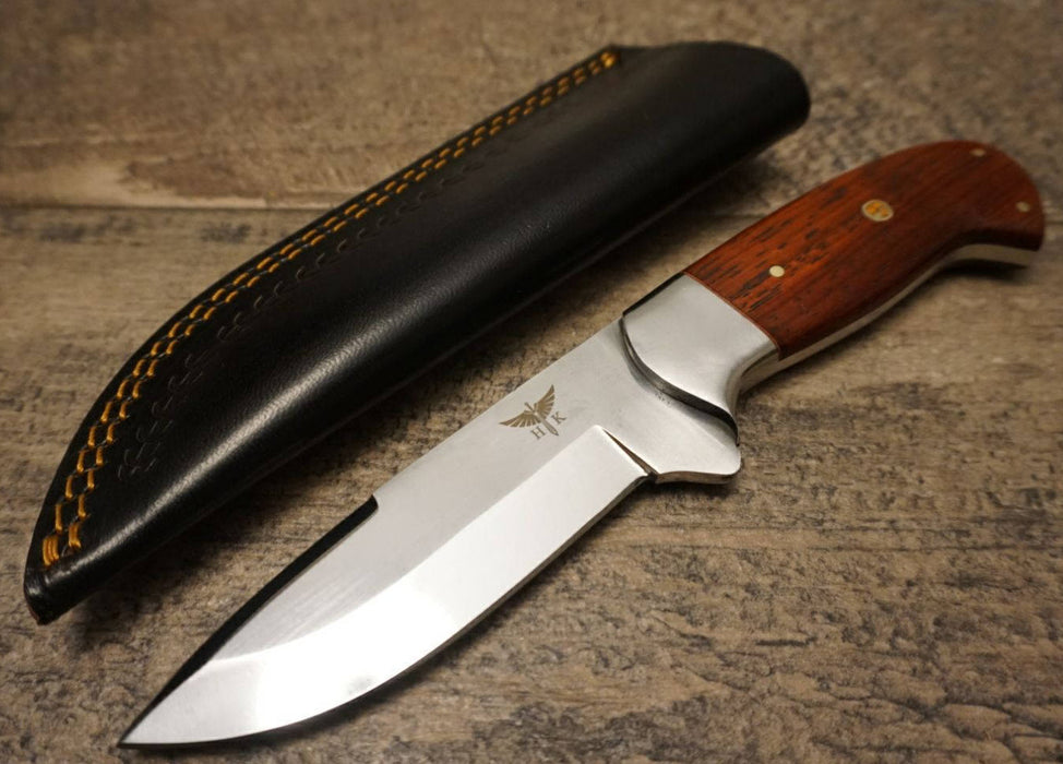 HTS 441p African Wenge Skinner / 440 Stainless Steel / Mirror Polish / 3.5" Blade / Hand Crafted - Hand Polished and Fitted