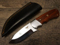 HTS 442p African Paduk Skinner / 440 Stainless Steel / Mirror Polish / 3.5" Blade / Hand Crafted - Hand Polished and Fitted