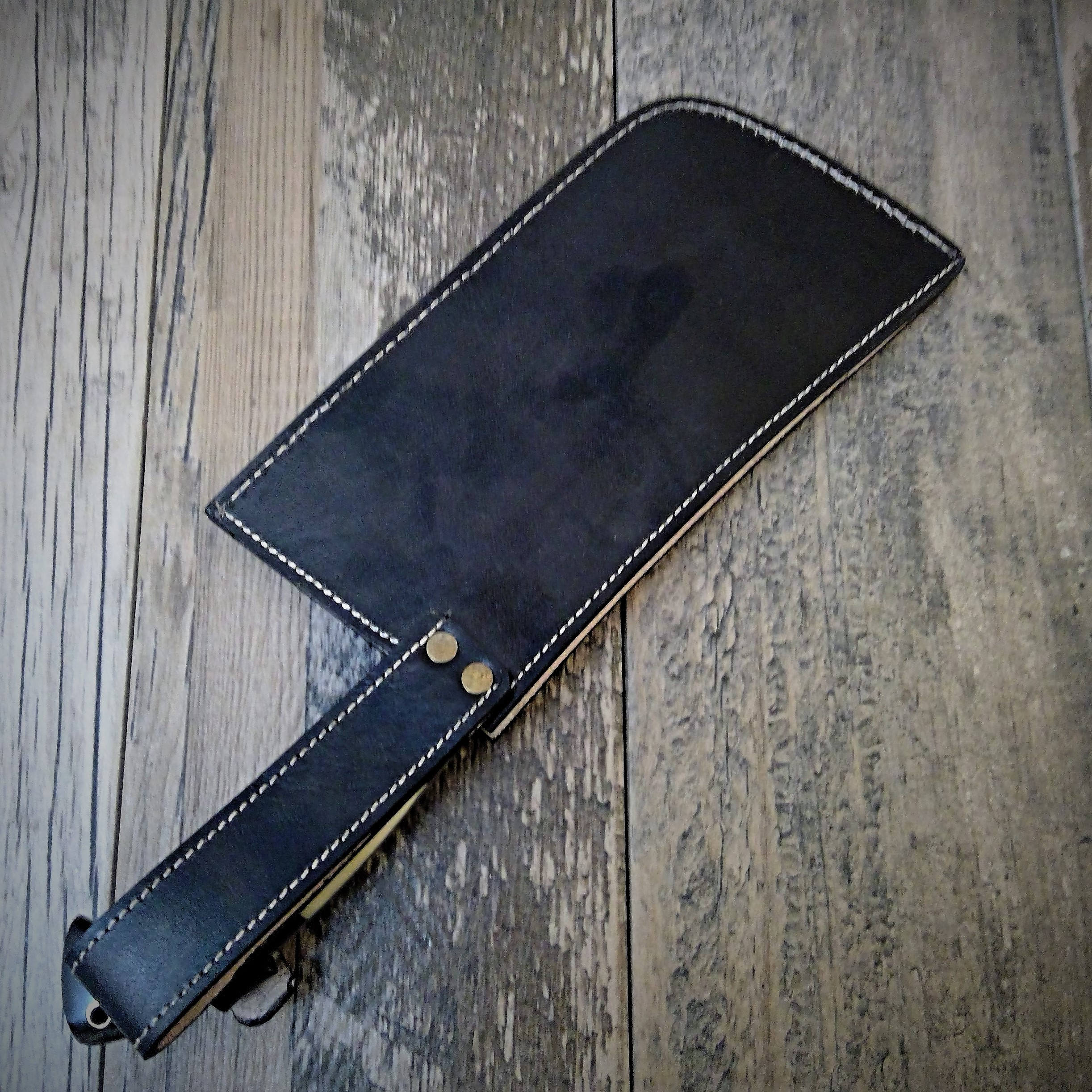 HTS-502 Thick Meat Cleaver Damascus / Kitchen/ Handmade / Custom / Forged / Hand File Spine / Heafty