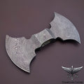 HTK2038 - Damascus Knife custom handmade Axe Hatchet double Head - HomeTown Knives