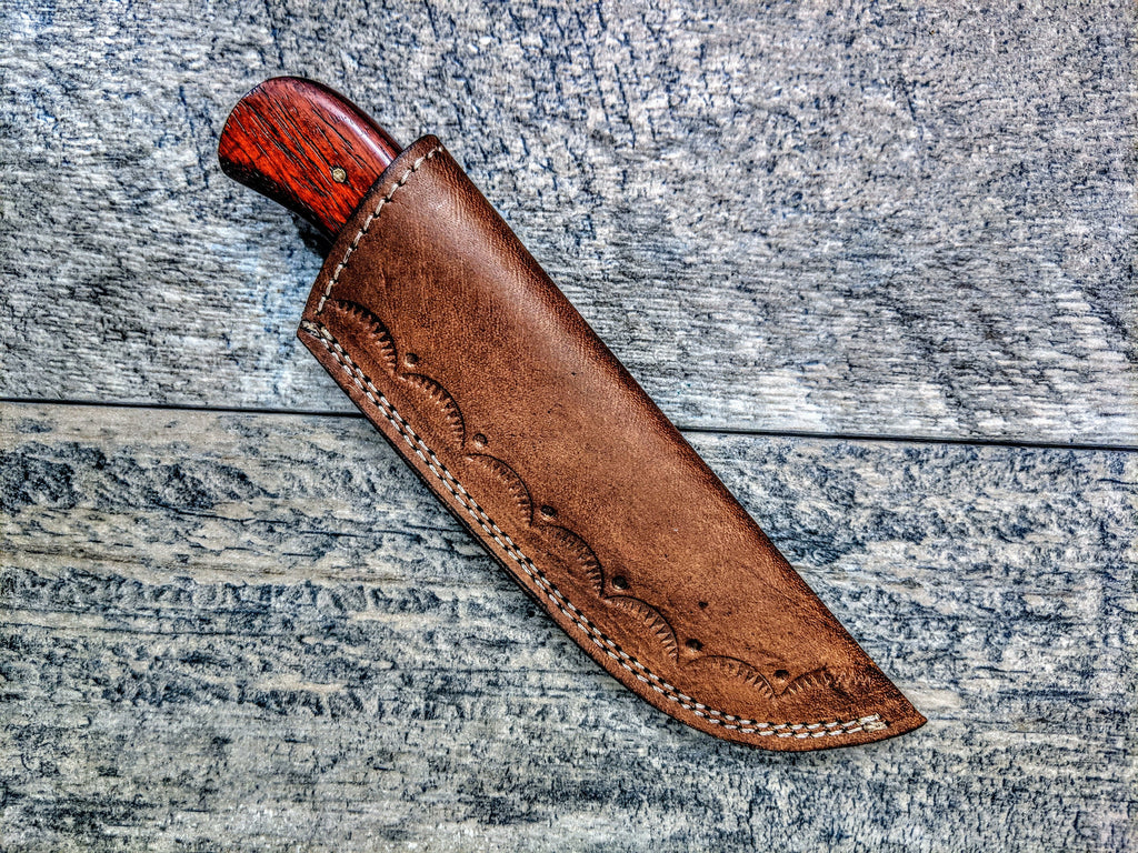 HTSE-1 / Damascus Skinner / HAND METAL Engraved Bolster / Exceptional Art / Hometown Knives / Metal Engraving