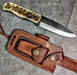 HTB-12 HANDFORGED High Carbon Skinner Hunter Knife / Ram Horn Handle / Camping / Hunting Game / Tactical - HomeTown Knives