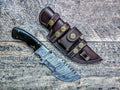 HTSE-11 / Damascus Tracker / HAND ENGRAVED Bolster / Exceptional Art / Hometown Knives / Metal Engraving