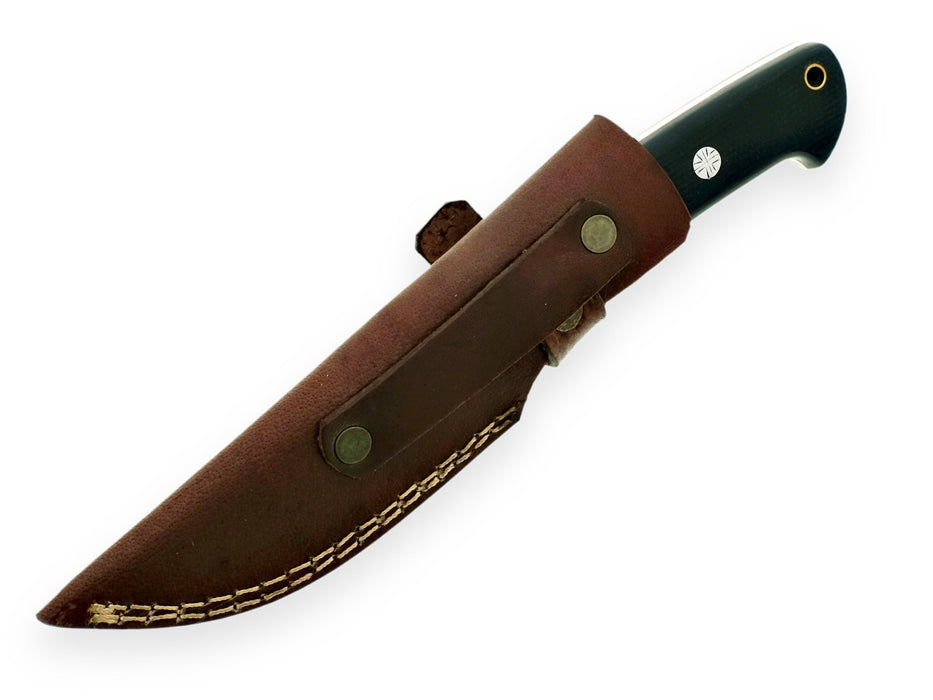 HTSE-33 Knife/ Skinner / HAND ENGRAVED /  Hunting / Camping / Hand Made / Micarta Handle / 440C / High Hardness