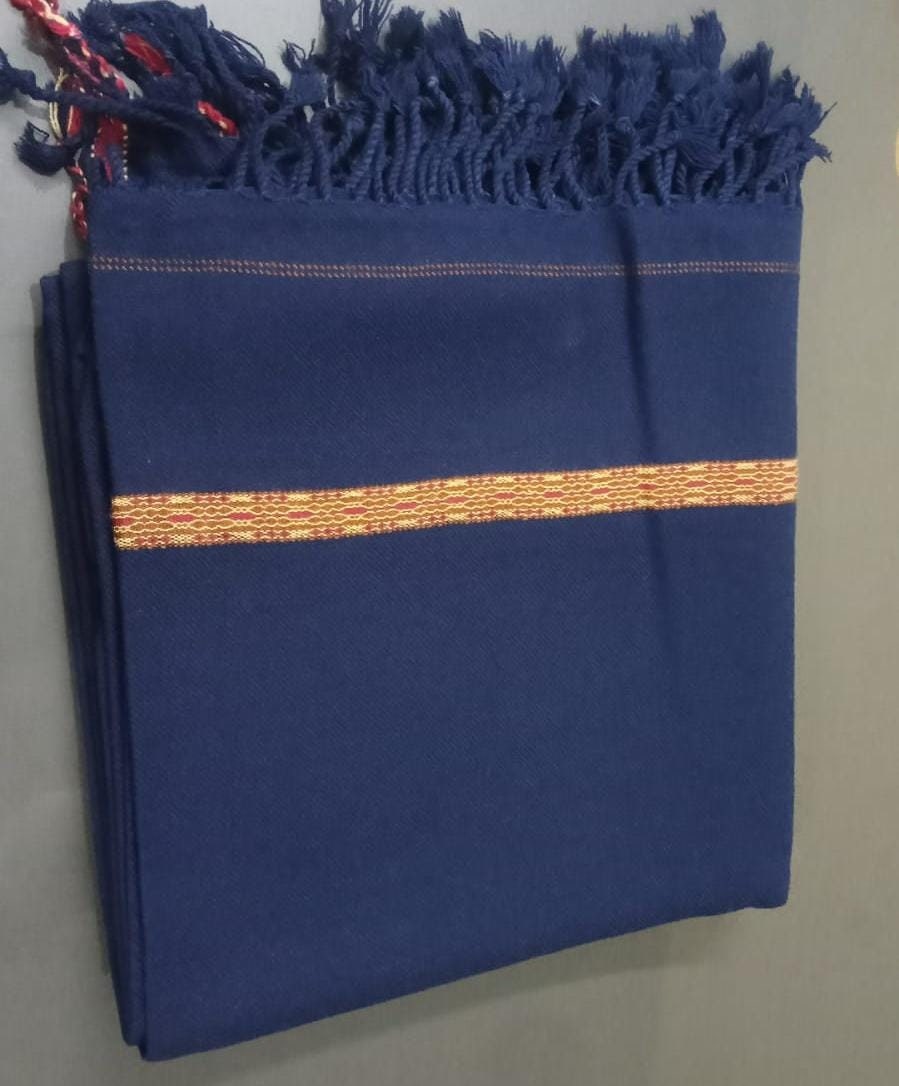 Kashmiri Wool Men's Shawl White