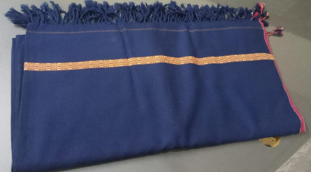 Kashmiri Wool Men's Shawl White