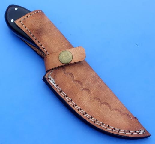 HTS -32 Damascus  Knife/ Skinner / Hunting / Camping / Hand Made / Custom / Micarta Handle
