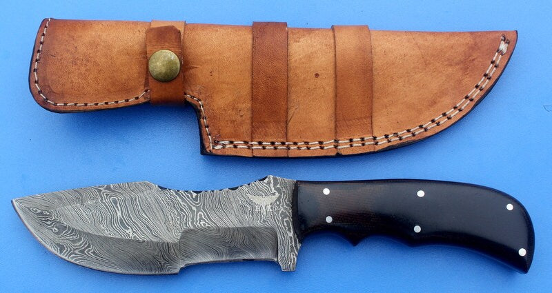 HTK-29 custom handmade Damascus Tracker Knife / Micarta handle / Great quality