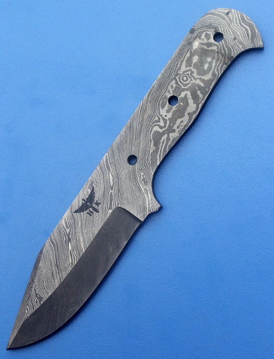 HTK-43  Damascus Knife custom handmade skiner blank blade / Great quality