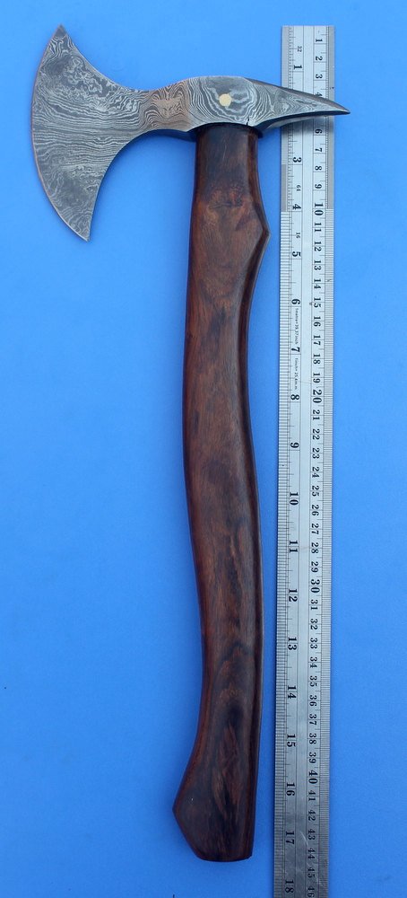 HTK 68 -  Damascus Knife custom handmade tomahawk Axe - Beaf Chopper - HomeTown Knives