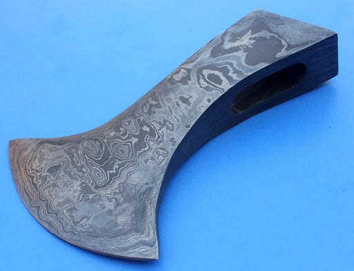 HTK 71 - Damascus Knife custom handmade Axe Head - HomeTown Knives