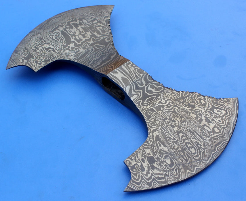 HTK 74 -  Damascus Knife custom handmade Axe Head - HomeTown Knives