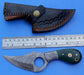 HT-7a  Damascus Knife custom handmade Skinner / Micarta handle / Great quality - HomeTown Knives