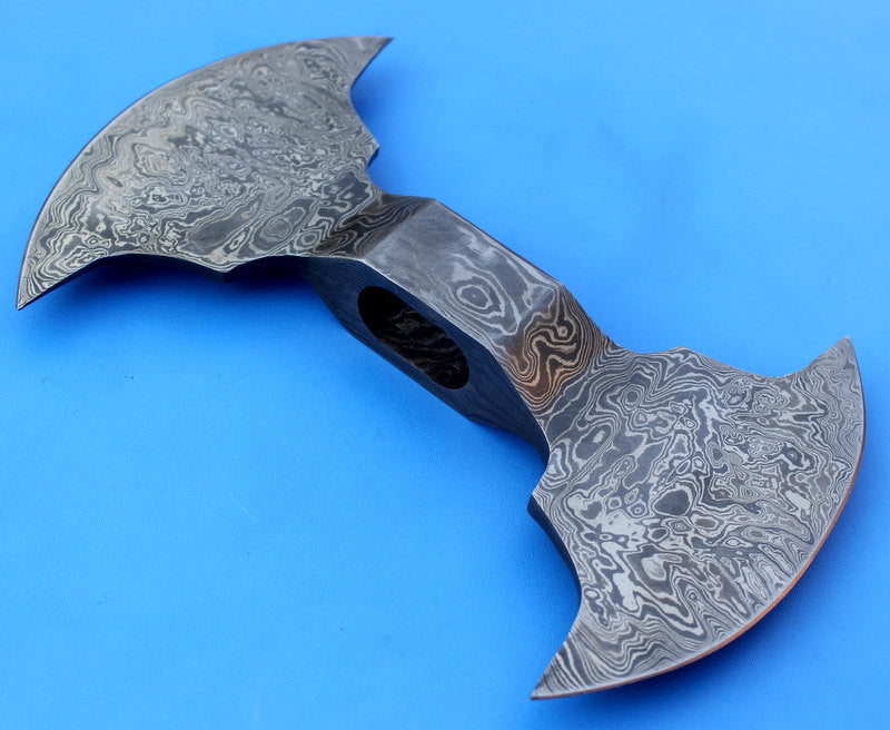 HTK 99 - Damascus Knife custom handmade Axe Head - HomeTown Knives