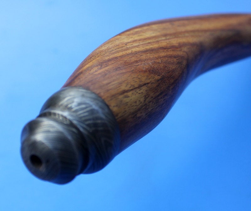 HTK 104 - Custom Handmade Damascus Axe / PEACE PIPE / Hammer - HomeTown Knives