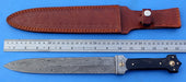 HTK-102  Damascus Knife custom handmade Dagger / Buffalo Horn handle / Great quality - HomeTown Knives
