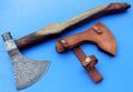 HTK 104 - Custom Handmade Damascus Axe / PEACE PIPE / Hammer - HomeTown Knives