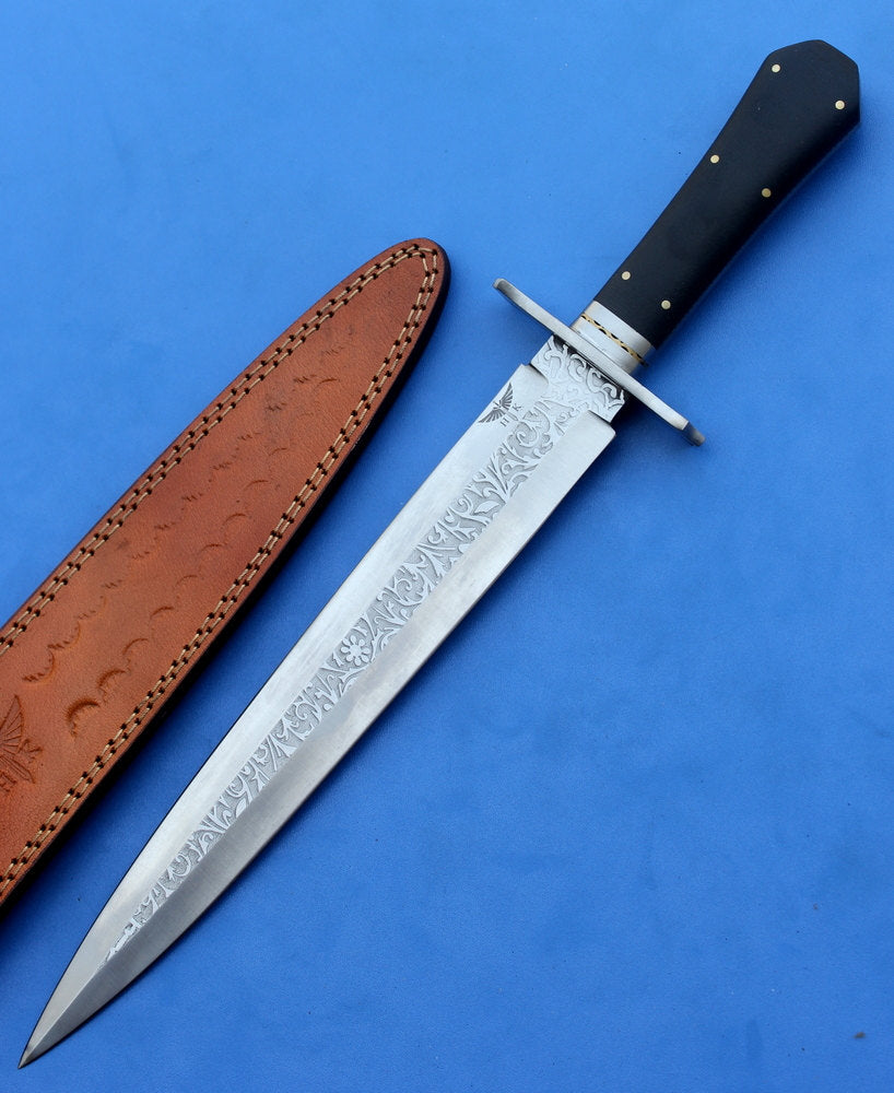 HTK-137 custom handmade Stainless Steel Dagger / Micarta handle / Great quality - HomeTown Knives