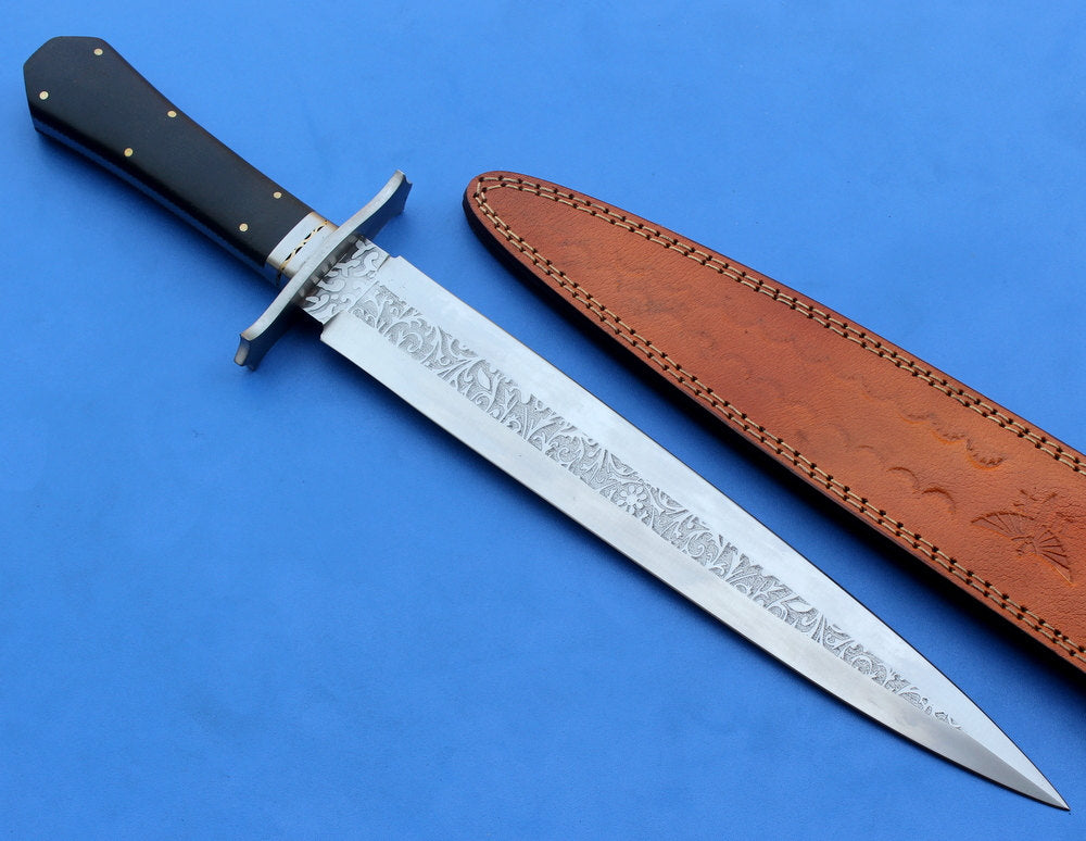 HTK-137 custom handmade Stainless Steel Dagger / Micarta handle / Great quality - HomeTown Knives