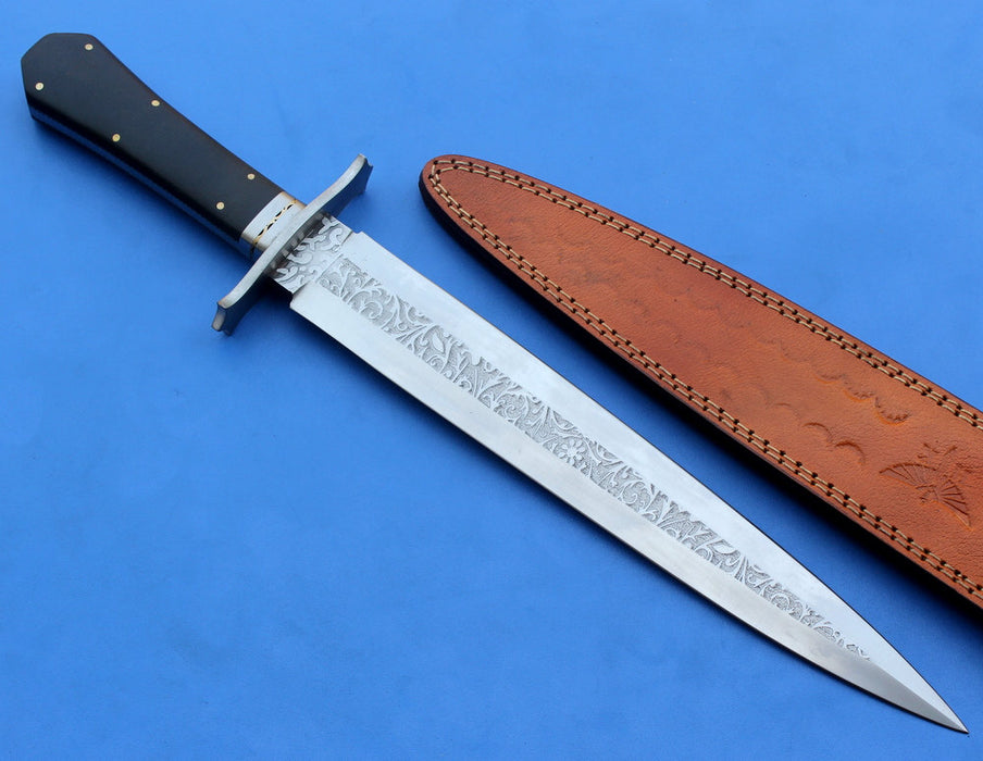 HTK-137 custom handmade Stainless Steel Dagger / Micarta handle / Great quality - HomeTown Knives