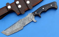 HTS-186  Damascus Knife custom handmade Tracker / Micarta handle