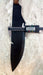 HTN- 16 Carbon Steel BUSHCRAFT Knife / Field Knife / Camping / Custom Handmade / Rose Wood handle / Black Powder Coated - HomeTown Knives