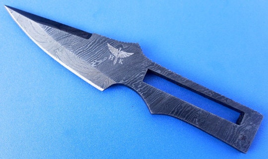 HT-1 Damascus Knife Tool / Utility / Handmade / Custom / Forged / Micarta / Hand File Spine / Kydex - HomeTown Knives